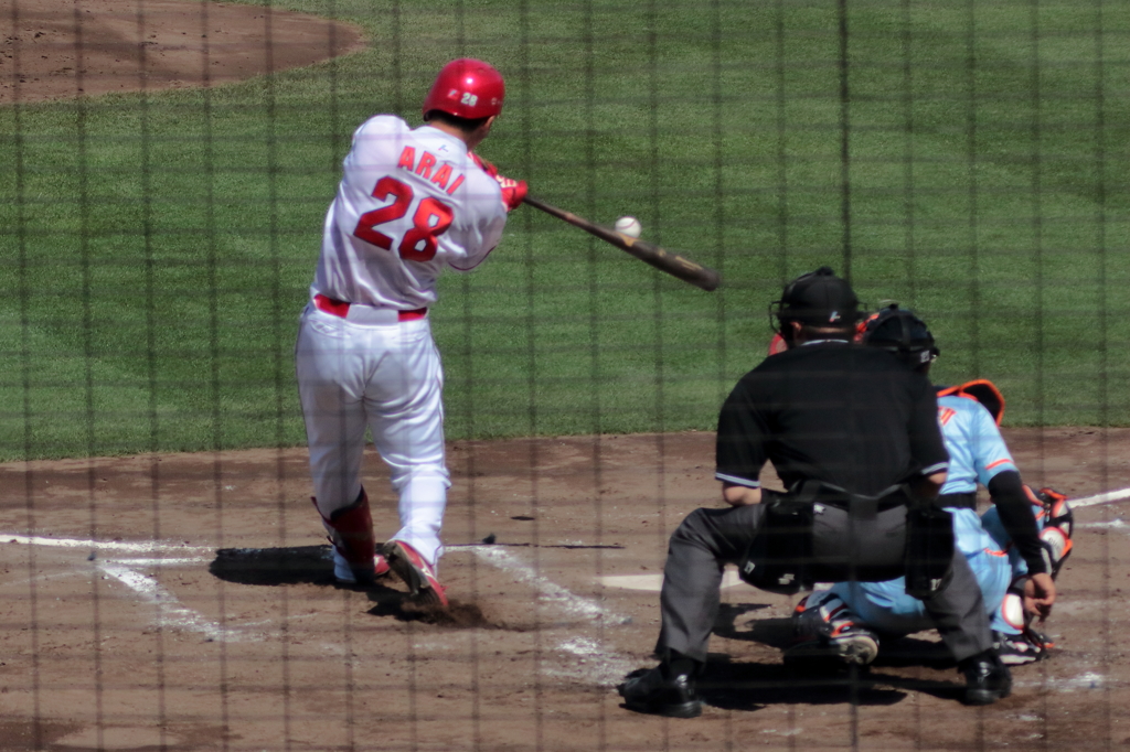 ４番新井の打撃