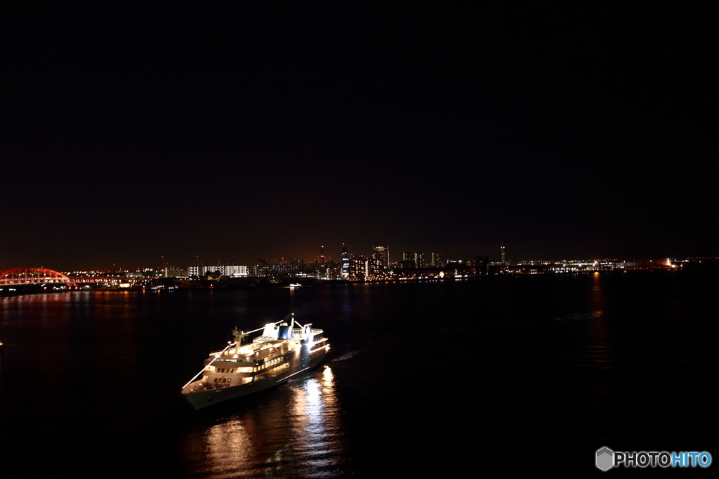 神戸港の夜景
