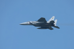 百里基地にやって来た　小松基地所属306飛行隊　F15