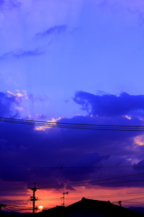 雲の下は夕