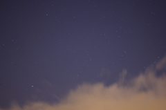 雲と星