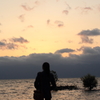 夕日（琵琶湖にて～03）