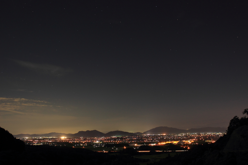 夜景（宇曽川ダムＮｏ．１）