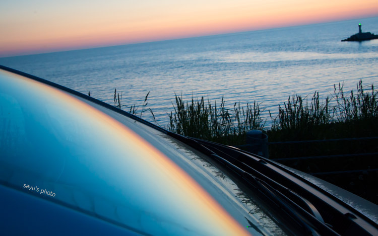 夕焼けと灯台　２