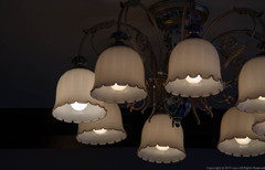 大正ロマンのシャンデリア