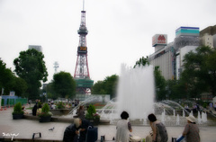 テレビ塔と噴水