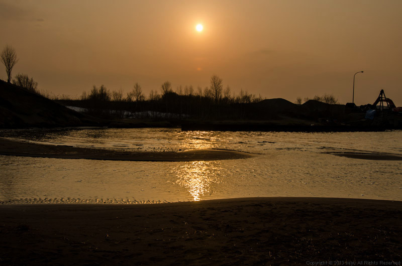 夕日
