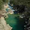 新緑の渓谷・・・厳美渓
