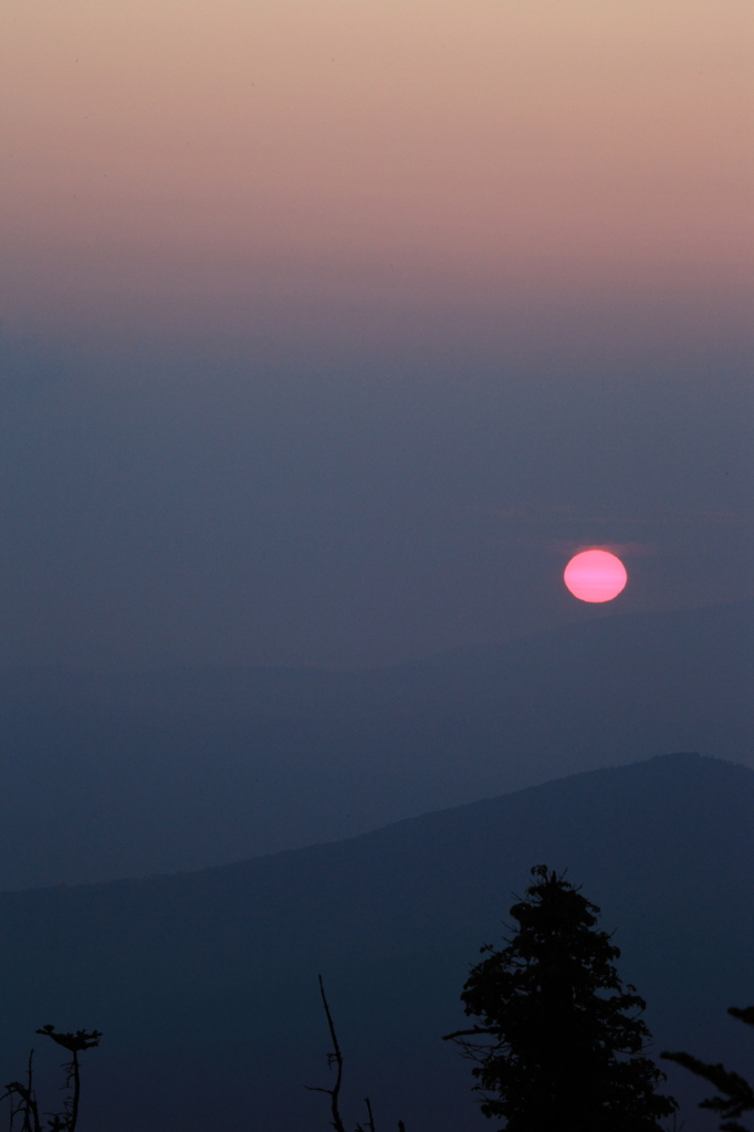 八幡平の日没