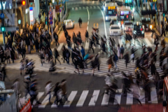 3月3日渋谷スクランブル交差点