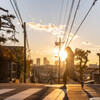 夕映えの街