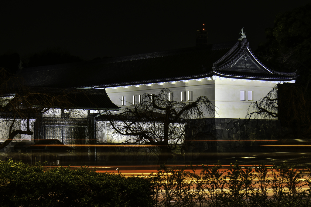 夜の大手門