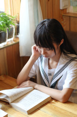 看書的樣子