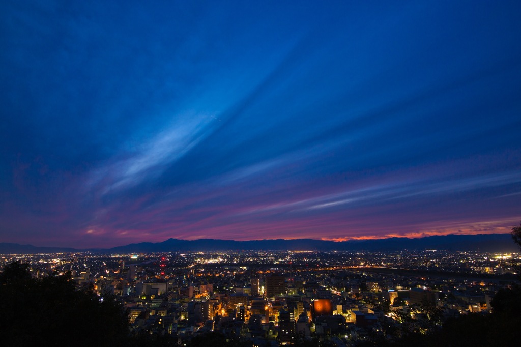 金華山からの夜景
