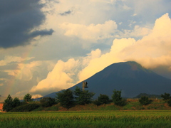 大山の晩夏　～虹～
