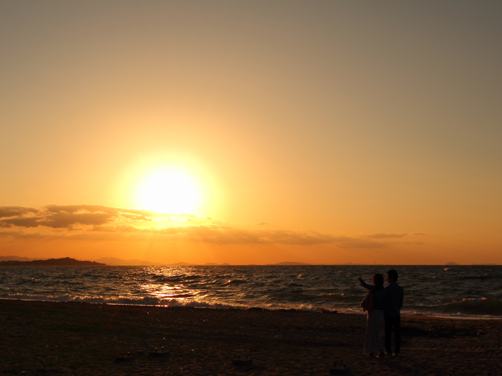 見つけた夕日