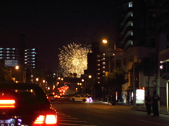 夜の花渋滞