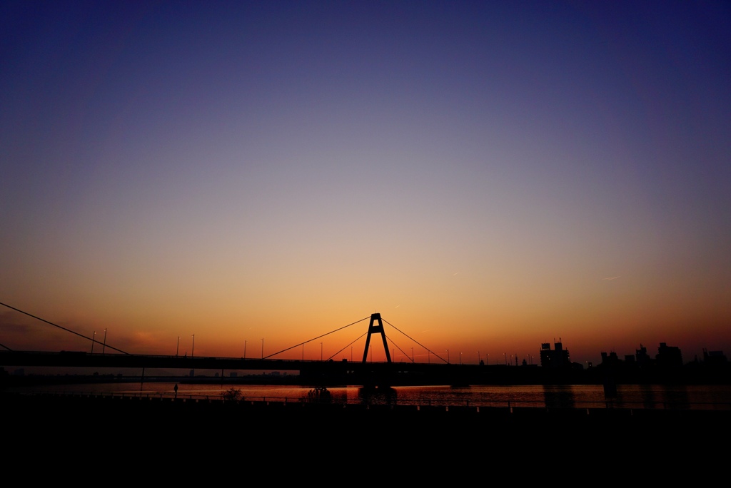 sunset  豊里大橋