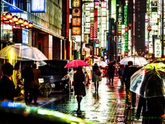 One rainy night in Tokyo..