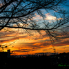秋の夕暮れ風景..
