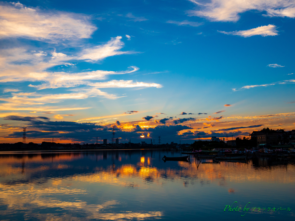 手賀沼夕景〜2018年初秋〜