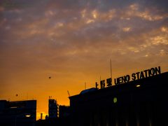 黄昏れの UENO STATION.