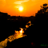 春の夕暮れ..