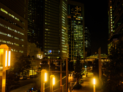 都市の風景〜汐留シオサイト夜景