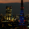 タワーのある夜景..