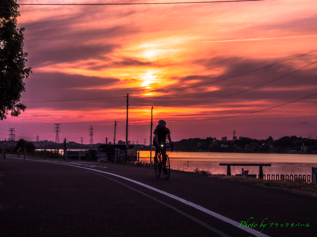 夕暮れのチャリダー..