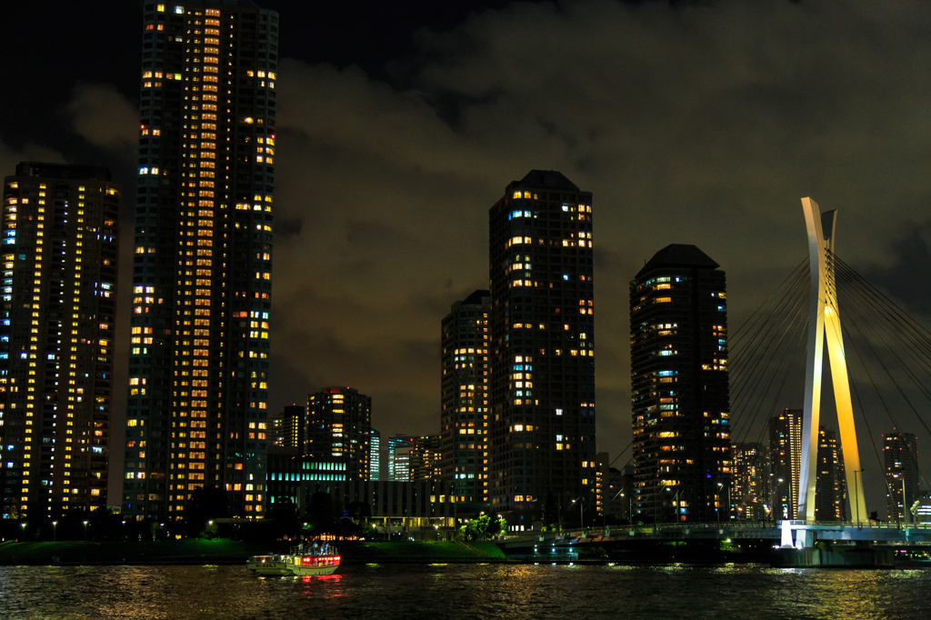 水辺の風景 〜 佃島夜景