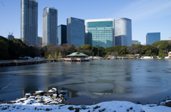 雪の浜離宮庭園⑫