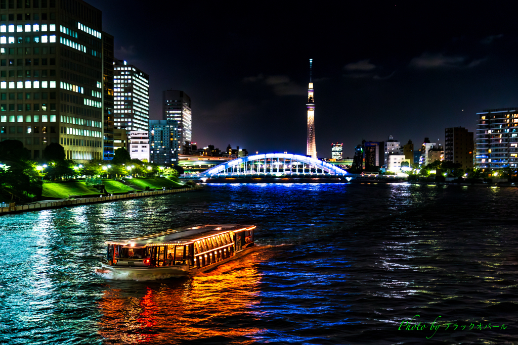 隅田川夜景..