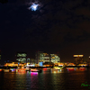 月も輝くお台場夜景..