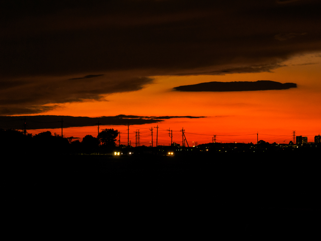 紅い夕暮れ..