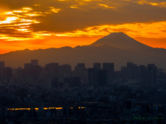 夕映えのシルエット..