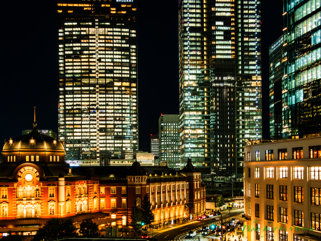 丸ビルから東京夜景..