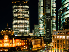 丸ビルから東京夜景.. 丸ビルから東京夜景..