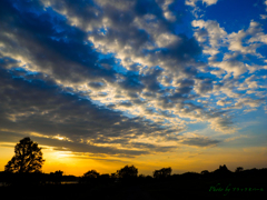 雲多き夕暮れ..