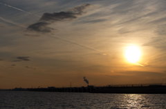 羽田沖からの夕景Ⅰ