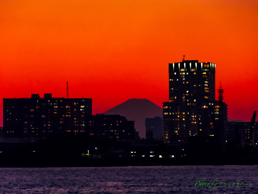 Twilight Mt.Fuji..