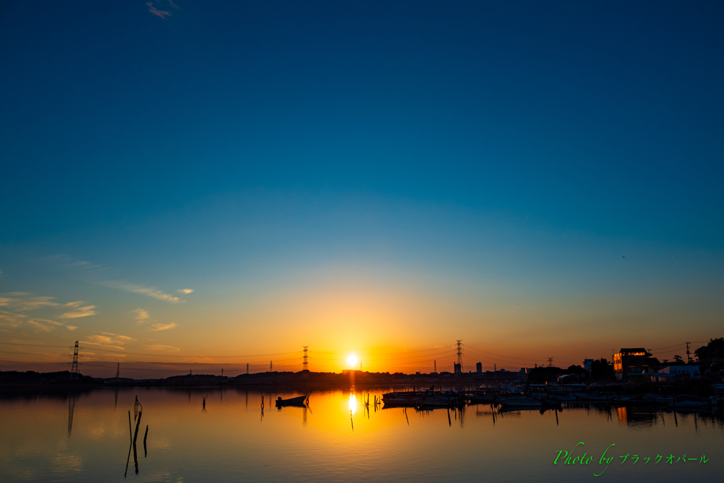 手賀沼夕景..〜 ’22.10.28 〜