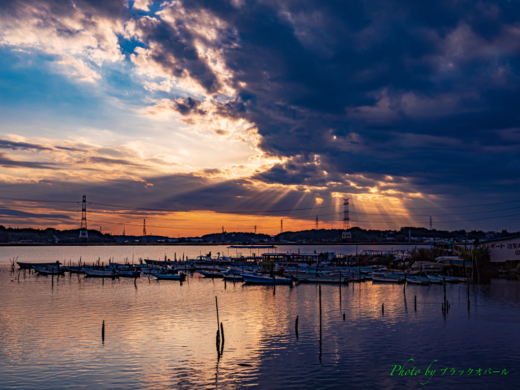 手賀沼夕景..〜 ’22.11.05 〜