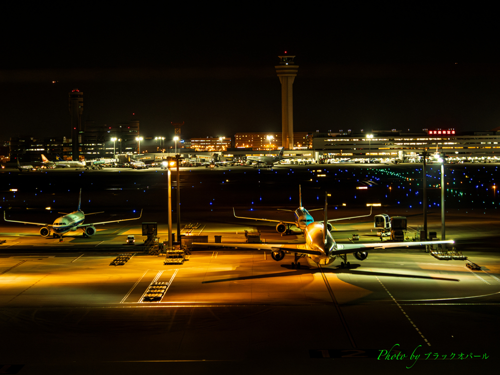 羽田空港夜景..