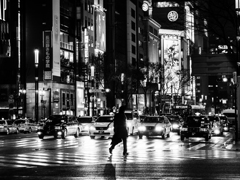 雨上がりの交差点..