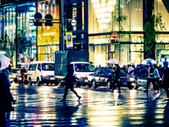 銀座 Rainy Night..