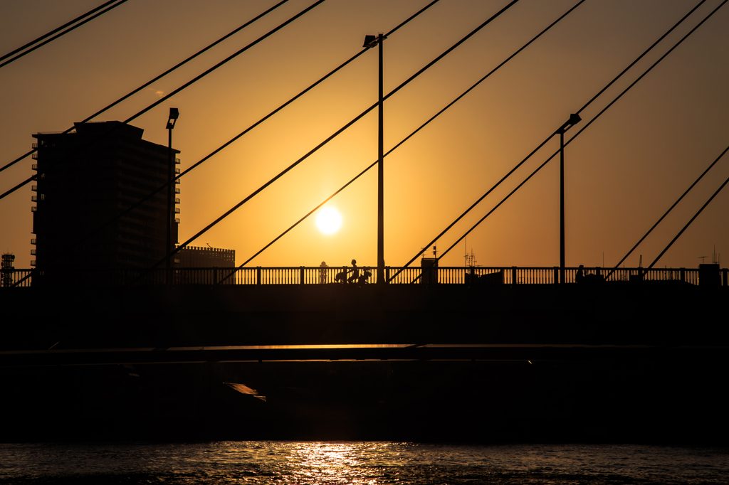 夕暮れの橋