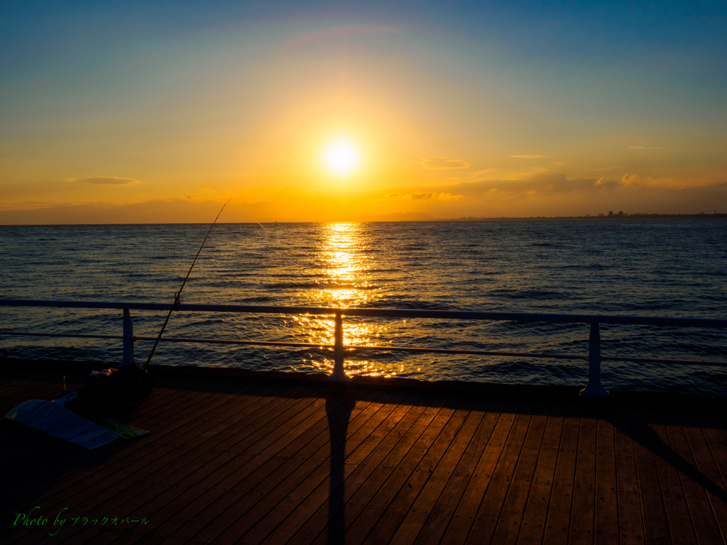 湘南の夕日..