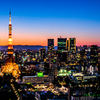 夕暮れの東京タワー..