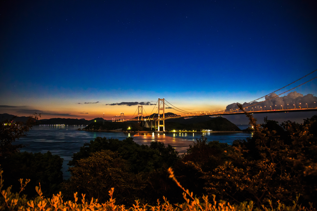夜明の来島海峡（２）